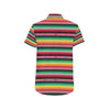 Mexican Blanket Classic Print Pattern Men's Short Sleeve Button Up Shirt