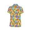 Pineapple Pattern Print Design PP09 Men's Short Sleeve Button Up Shirt