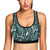 Tropical Palm Leaves Pattern Sports Bra