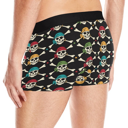 Pirate Pattern Print Design A01 Men's Boxer Briefs