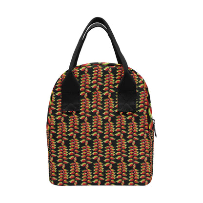 Heliconia Pattern Print Design HL05 Insulated Lunch Bag