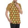 African Classic Print Pattern Men's Short Sleeve Button Up Shirt