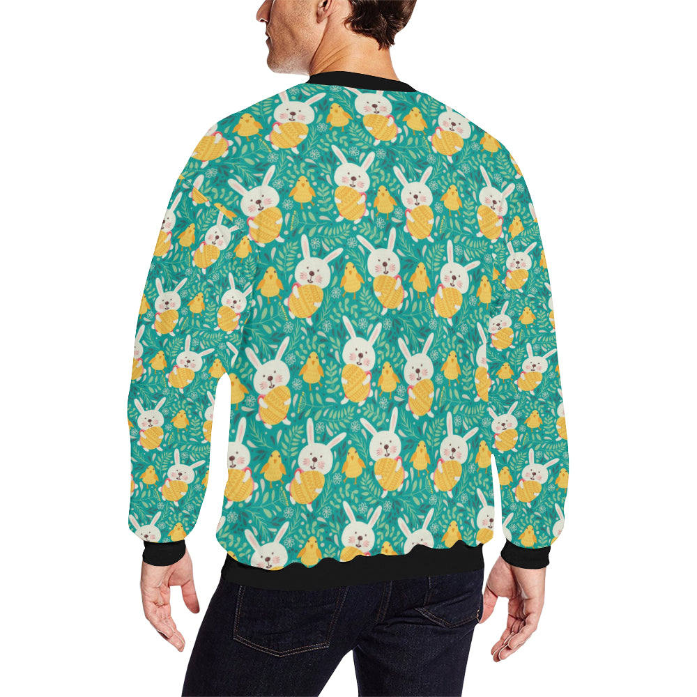 Easter Eggs Pattern Print Design RB02 Men Long Sleeve Sweatshirt