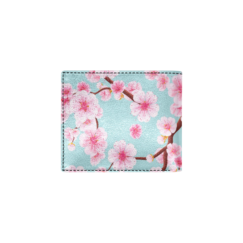 Cherry Blossom Pattern Print Design CB04 Men's ID Card Wallet