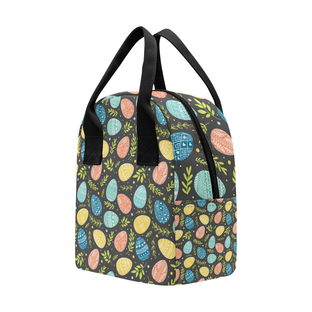 Easter Eggs Pattern Print Design RB01 Insulated Lunch Bag