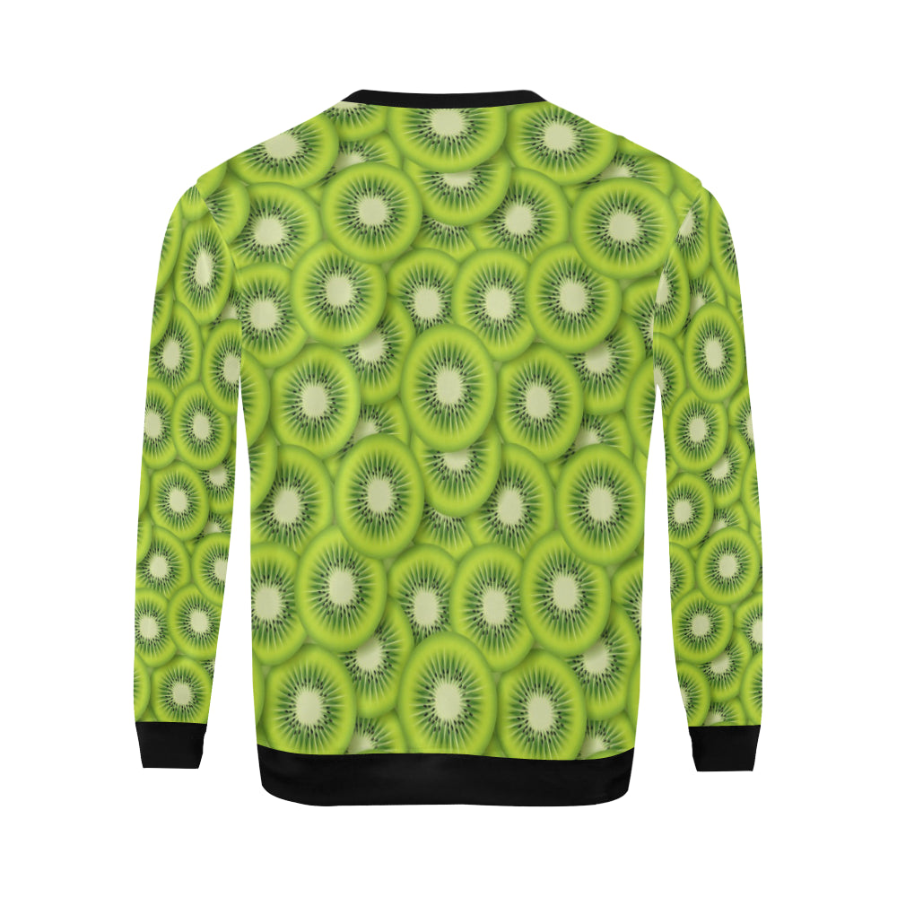 Kiwi Pattern Print Design KW01 Men Long Sleeve Sweatshirt