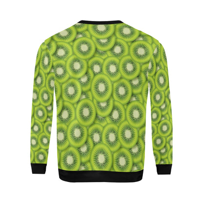 Kiwi Pattern Print Design KW01 Men Long Sleeve Sweatshirt