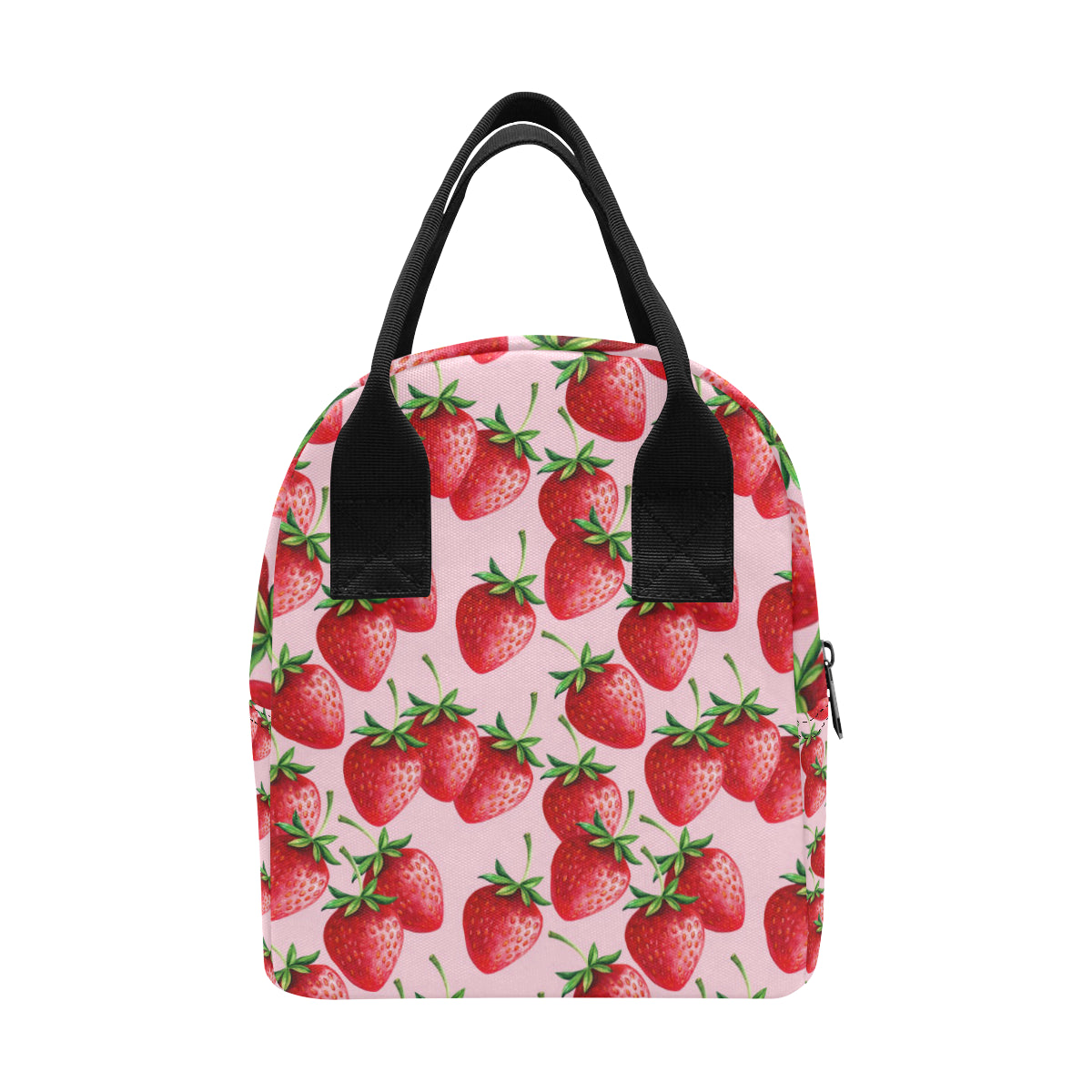 Strawberry Pattern Print Design SB03 Insulated Lunch Bag