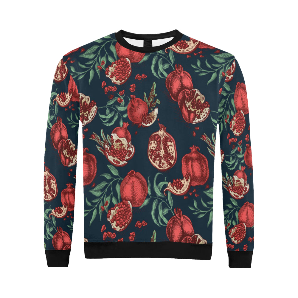 Pomegranate Pattern Print Design PG04 Men Long Sleeve Sweatshirt