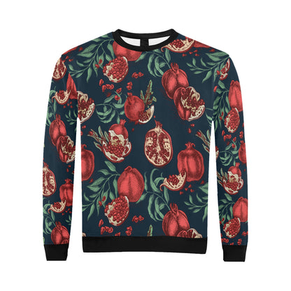 Pomegranate Pattern Print Design PG04 Men Long Sleeve Sweatshirt