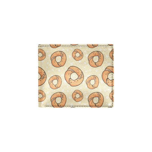 Bagel Pattern Print Design 03 Men's ID Card Wallet