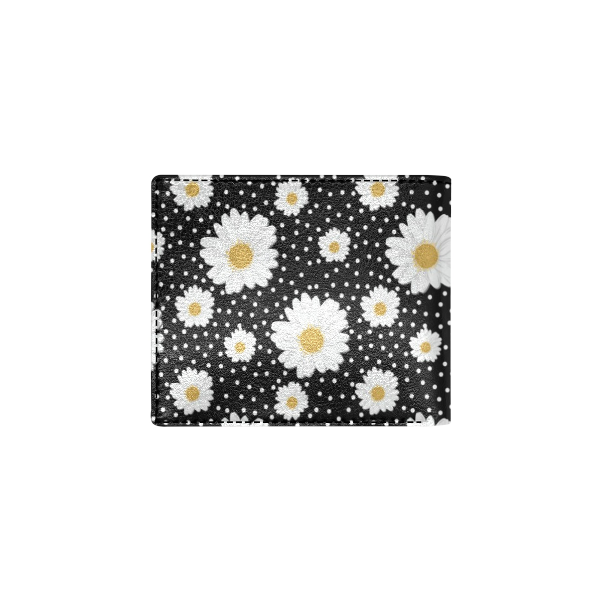 Daisy Pattern Print Design DS02 Men's ID Card Wallet