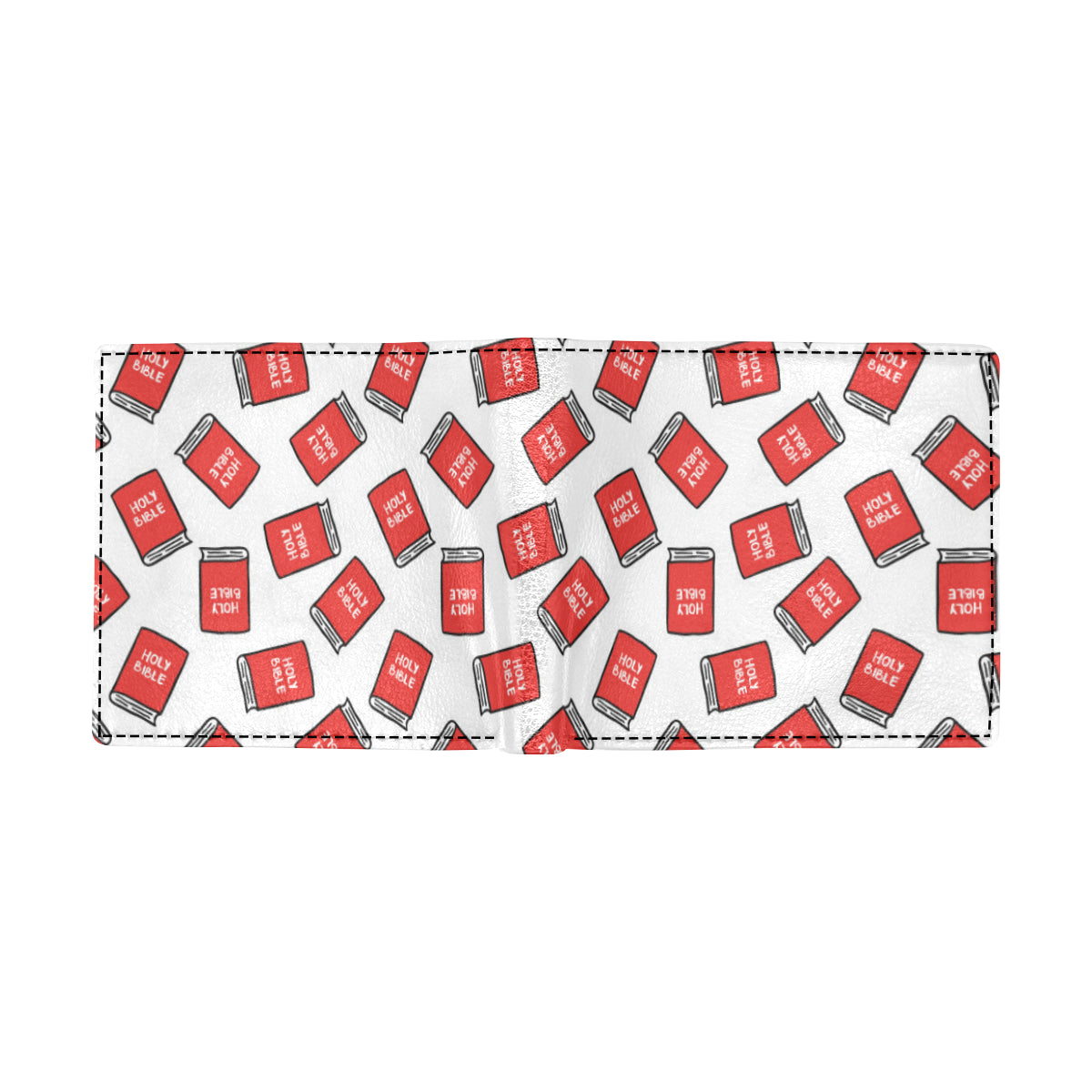 Bible Pattern Print Design 03 Men's ID Card Wallet