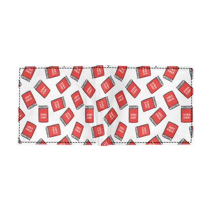 Bible Pattern Print Design 03 Men's ID Card Wallet