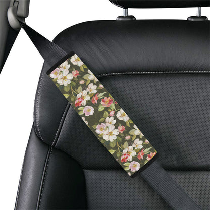 Apple blossom Pattern Print Design AB01 Car Seat Belt Cover