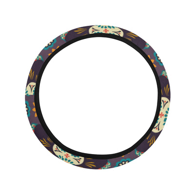 sugar skull Maxican Pattern Steering Wheel Cover with Elastic Edge