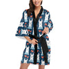 Alpaca Love Pattern Print Design 05 Women's Short Kimono