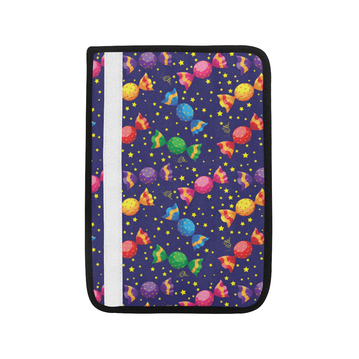 Candy Pattern Print Design CA06 Car Seat Belt Cover