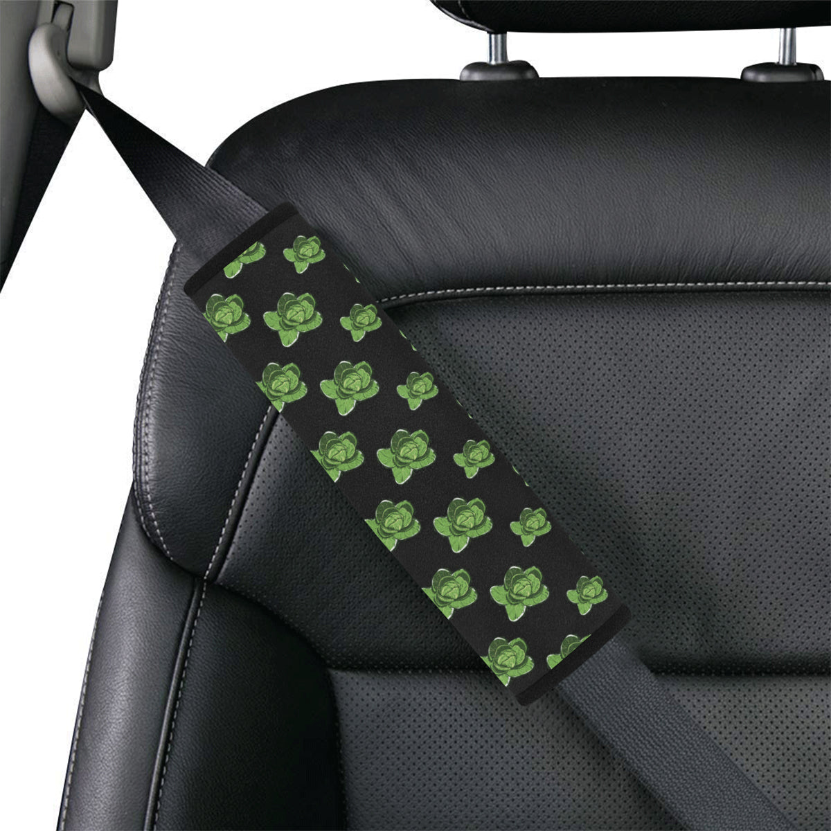 Cabbage Pattern Print Design 03 Car Seat Belt Cover