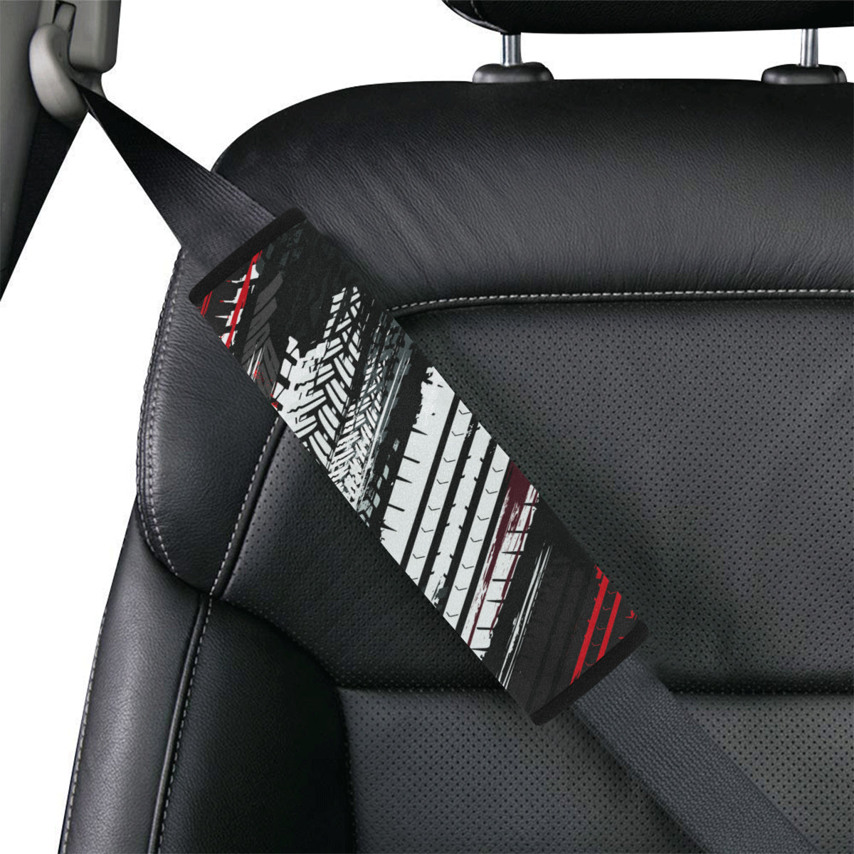 Racing Pattern Print Design A03 Car Seat Belt Cover