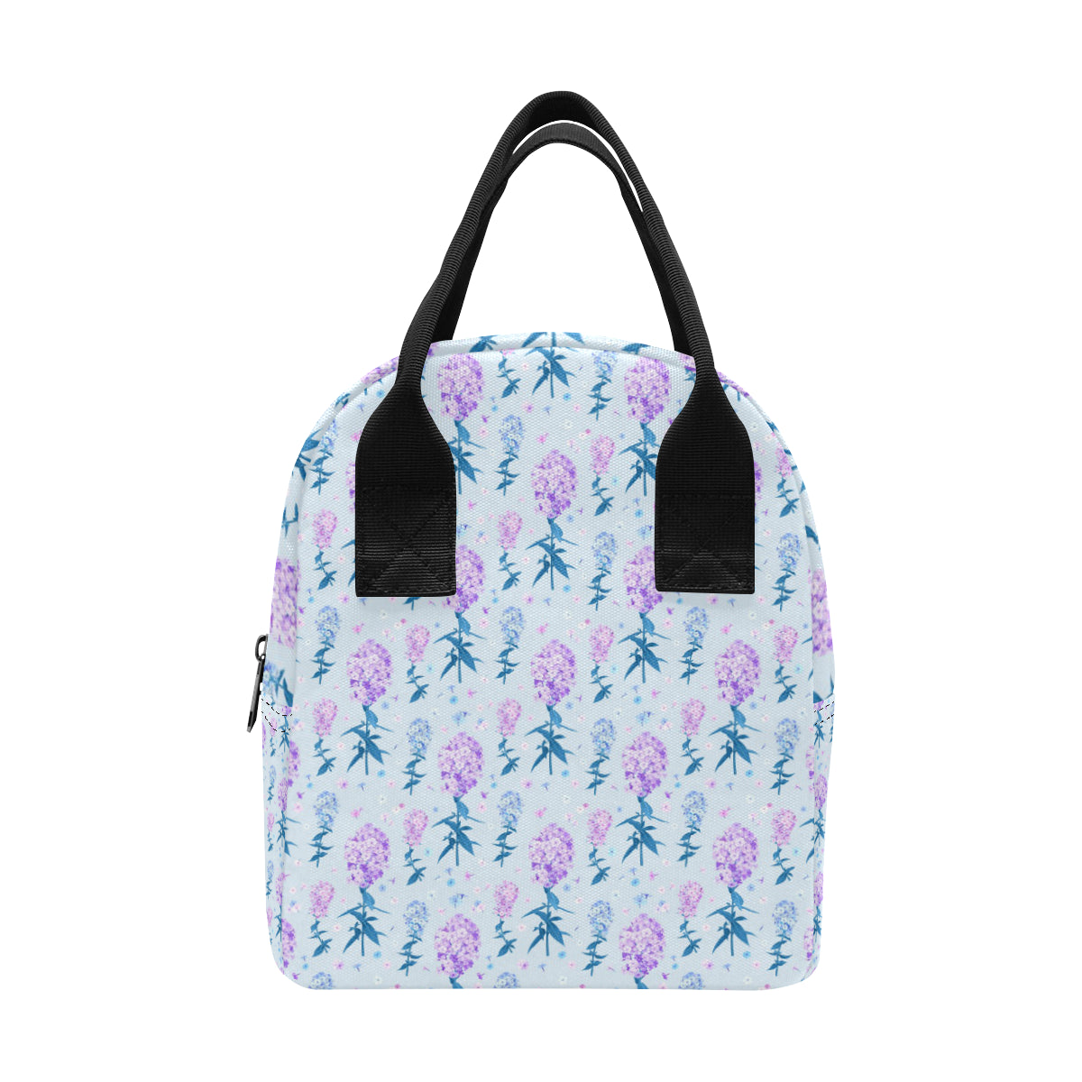 Lilac Pattern Print Design LI05 Insulated Lunch Bag