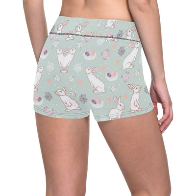 Rabbit Pattern Print Design RB011 Yoga Shorts