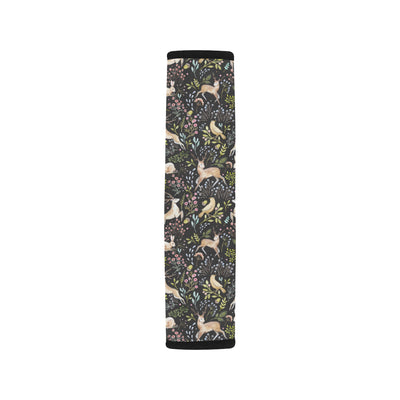 Deer Floral Jungle Car Seat Belt Cover