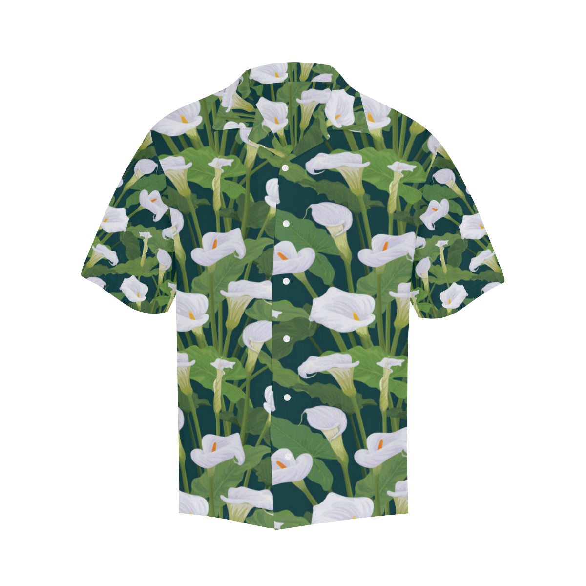 Lily Pattern Print Design 04 Men's Hawaiian Shirt