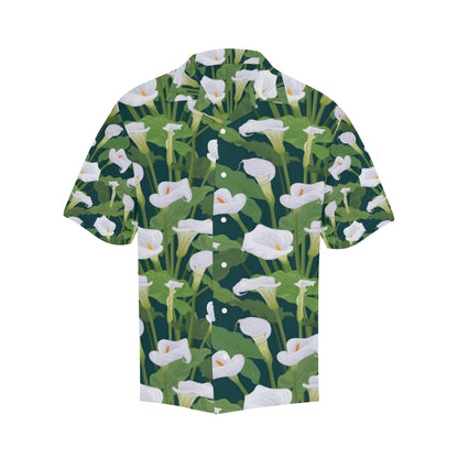 Lily Pattern Print Design 04 Men's Hawaiian Shirt