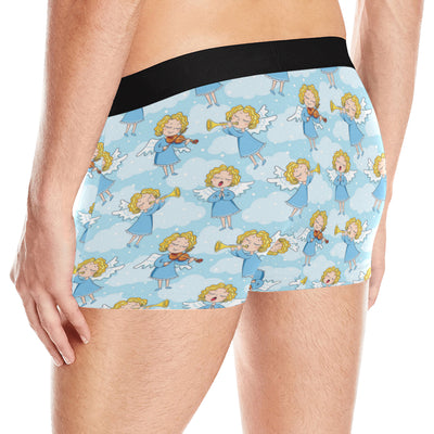 Angel Musician Pattern Print Design 09 Men's Boxer Briefs