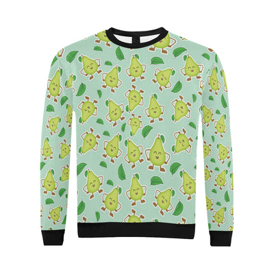 Avocado Pattern Print Design AC011 Men Long Sleeve Sweatshirt