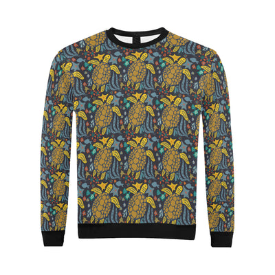 Sea Turtle Pattern Print Design T03 Men Long Sleeve Sweatshirt