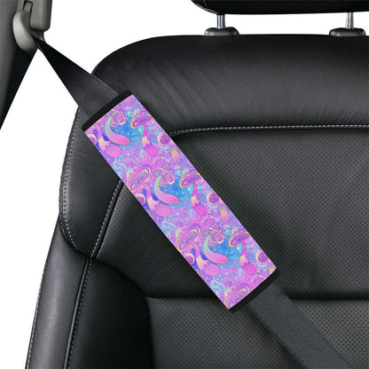 Psychedelic Trippy Mushroom Print Car Seat Belt Cover