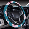 Cherry Blossom Pattern Print Design CB08 Steering Wheel Cover with Elastic Edge