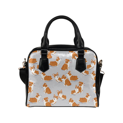 Pembroke Welsh Corgis Pattern Print Design A04 Shoulder Handbag