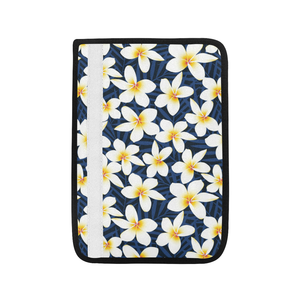 Plumeria Pattern Print Design PM026 Car Seat Belt Cover