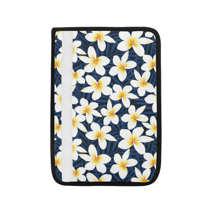 Plumeria Pattern Print Design PM026 Car Seat Belt Cover