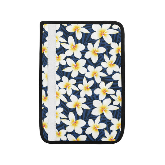 Plumeria Pattern Print Design PM026 Car Seat Belt Cover