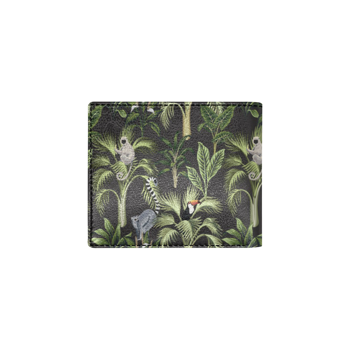 Rainforest Pattern Print Design RF05 Men's ID Card Wallet
