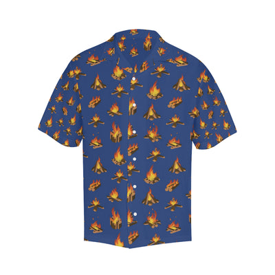 Campfire Pattern Print Design 03 Men's Hawaiian Shirt