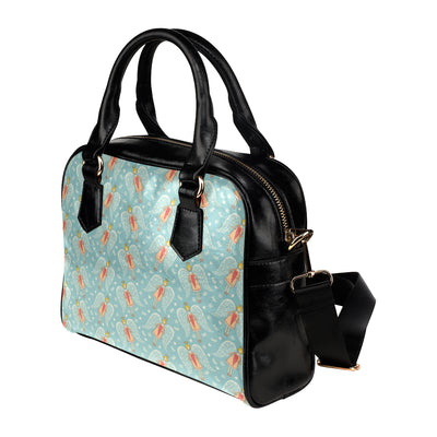 Angel Pattern Print Design 01 Shoulder Handbag