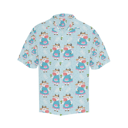 Cattle Happy Pattern Print Design 03 Men's Hawaiian Shirt
