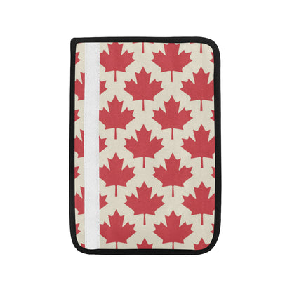 Maple Leaf Pattern Print Design 03 Car Seat Belt Cover