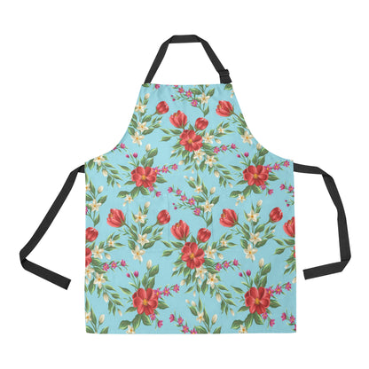 Summer Floral Pattern Print Design SF011 Apron with Pocket