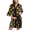 Buddha Pattern Print Design 02 Women's Short Kimono