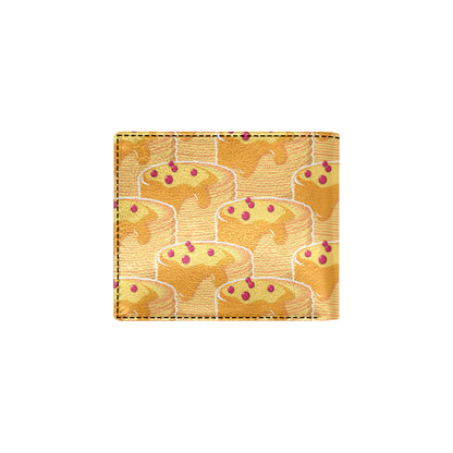 Pancake Pattern Print Design A04 Men's ID Card Wallet