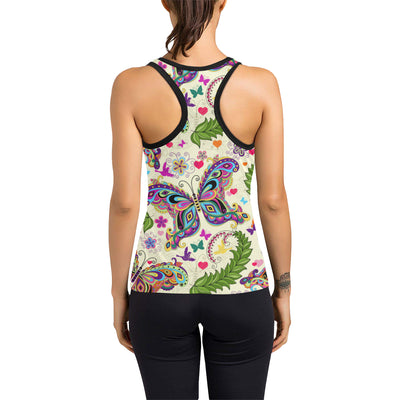 Butterfly Colorful Indian Style Women's Racerback Tank Top