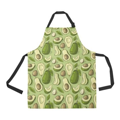 Avocado Pattern Print Design AC03 Apron with Pocket