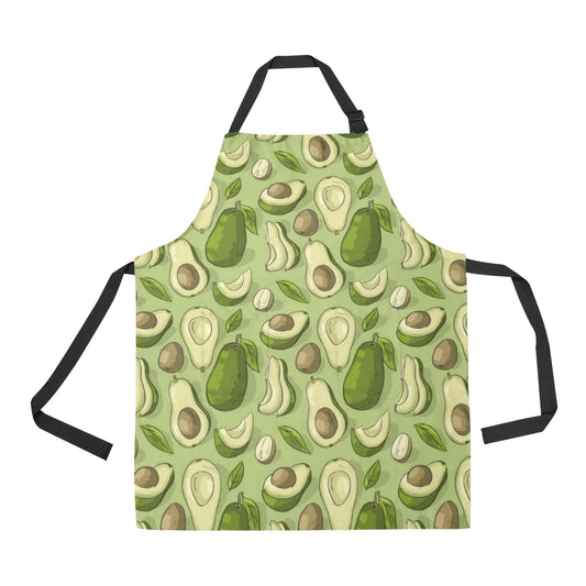 Avocado Pattern Print Design AC03 Apron with Pocket