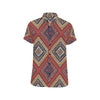 Native Pattern Print Design A06 Men's Short Sleeve Button Up Shirt